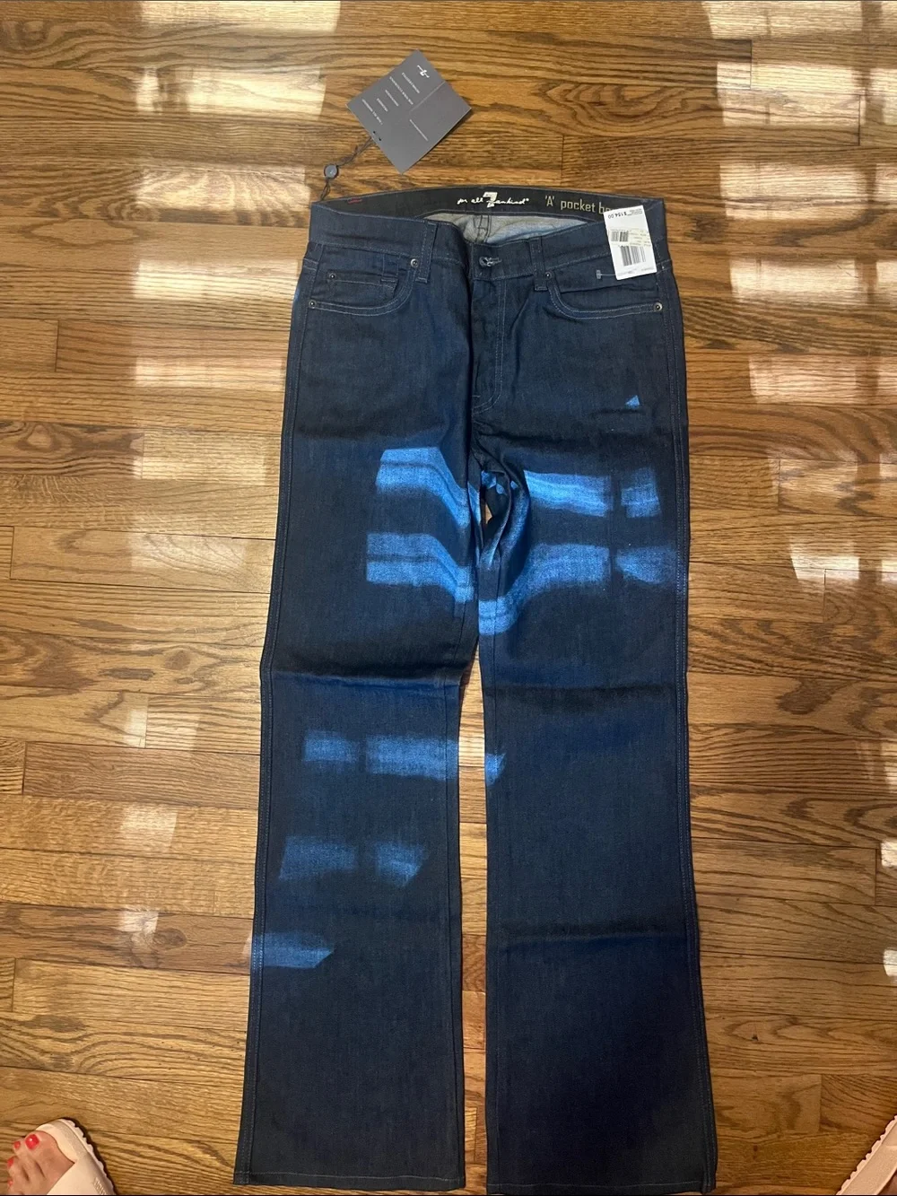 7 For All Mankind Dark Blue Bootcut Jeans